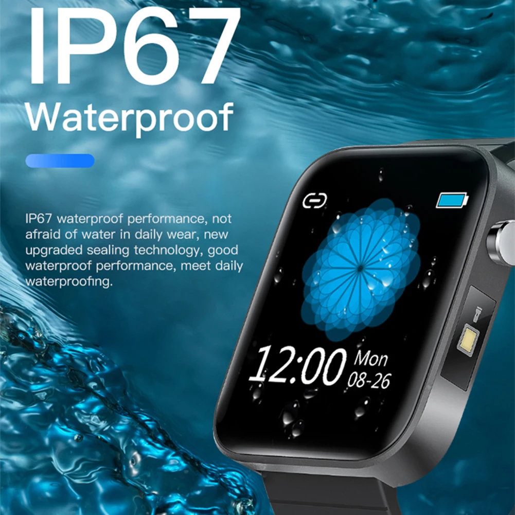 T68 1.54 inch Touch Rata de Inima Memento Sedentar Monitor Somn Brățară Inteligent Monitoare Tensiunii Arteriale Smartwatch 2