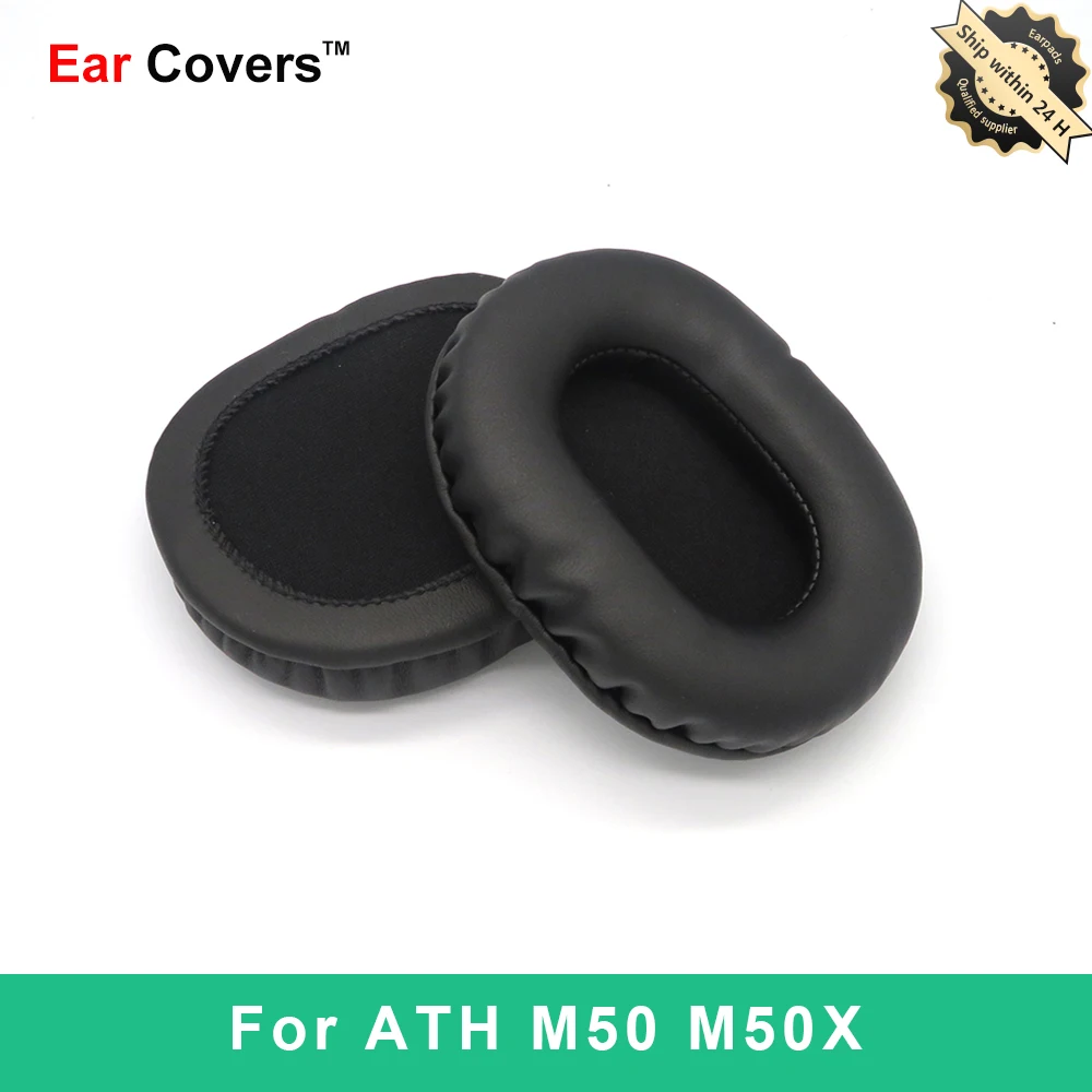 Tampoane pentru urechi Pentru Audio Technica ATH-M50 ATH-M50X Căști Tampoanele de Înlocuire Cască Ureche Pad din Piele PU Burete Spuma 2