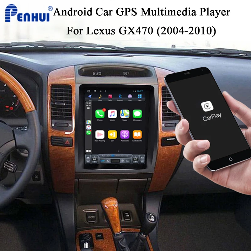 Tesla Auto GPS DVD Player Pentru Lexus GX470 (2004-2010) Radio Auto Multimedia Player Video de Navigare GPS Android 10.0 dublu din 5. 2