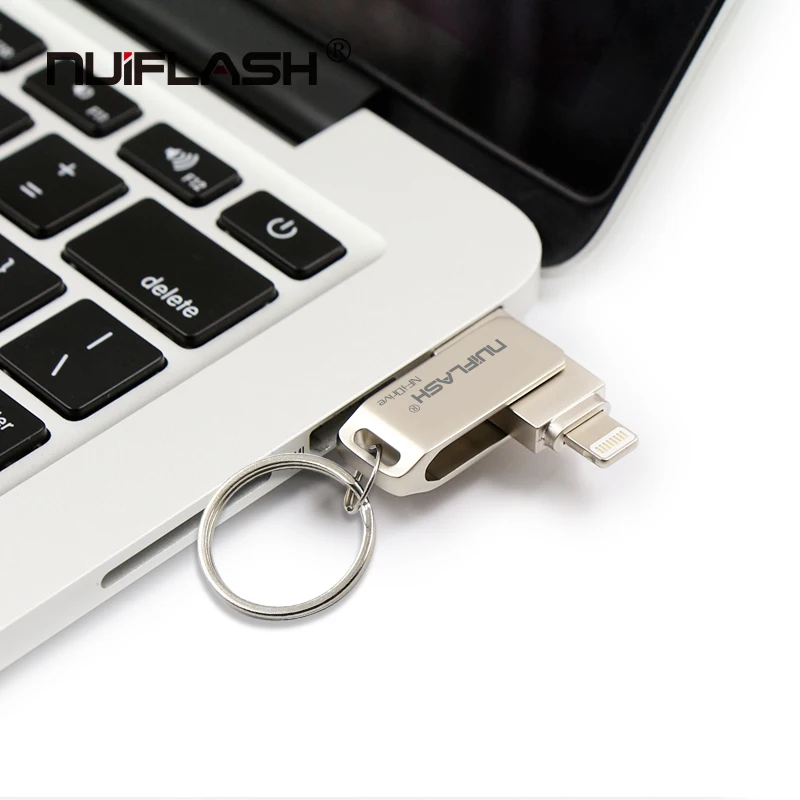 USB Flash Drive Pentru iPhone X/8/7/7 Plus/6/6s/5/SE/ipad 2 IN 1 Pen Drive Memory Stick 16GB 32GB 64GB 128GB Pendrive usb 2.0 2
