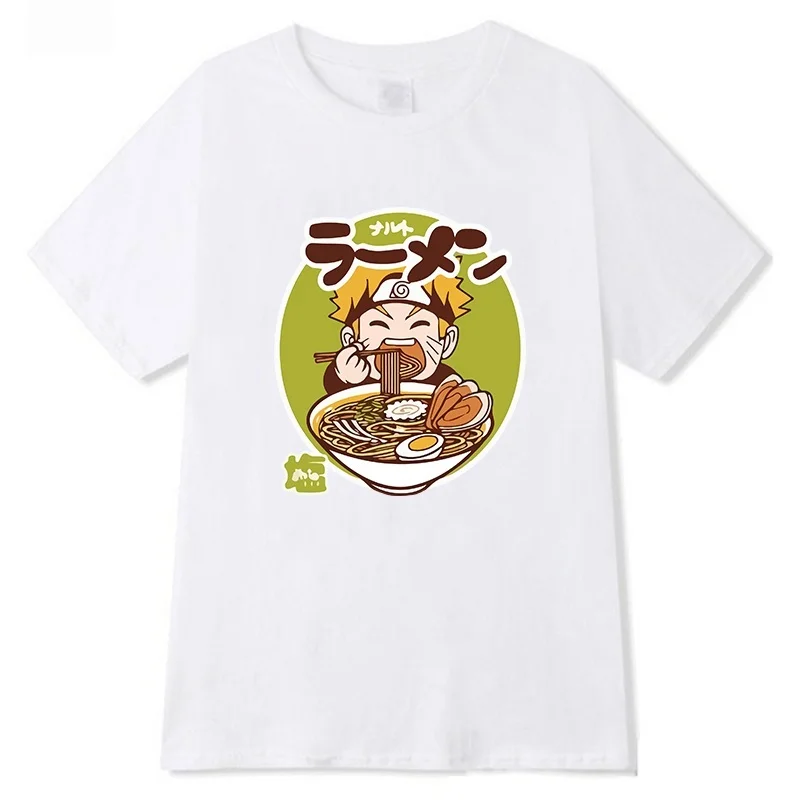 Vara Tricou Maneca Scurta Hip Hop Anime T-Shirt Naruto Ramen Topuri Tricou 2