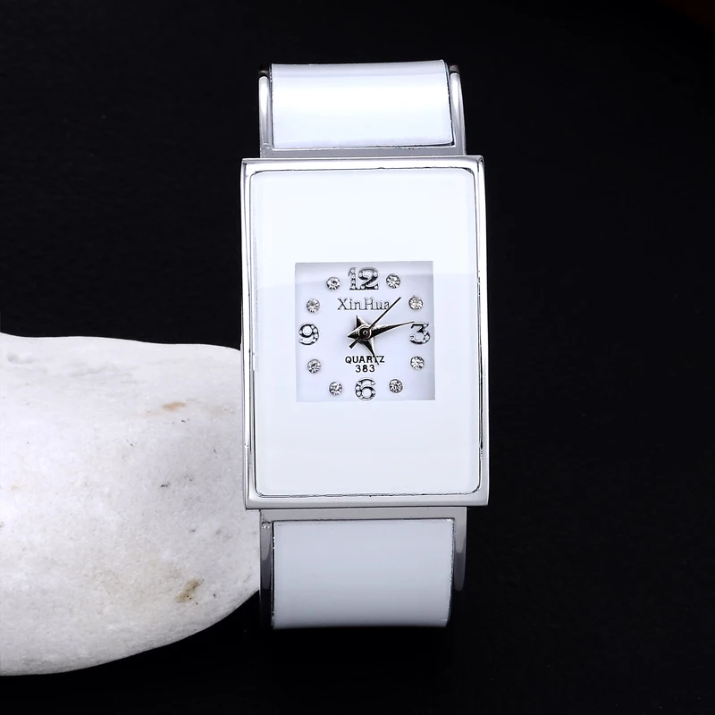 Xinhua reloj mujer de Moda Ceasuri Femei Brățară Brățară Ceas de Lux Femei din Oțel Inoxidabil Dreptunghi Ceas relogio feminino 2