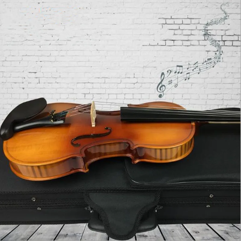ZONAEL Noi 4/4 3/4 1/2 1/4 1/8 Incepator Vioara Antic Arțar Vioara Full Violino 3/4 Manual Instrument Muzical & Caz Arc 2