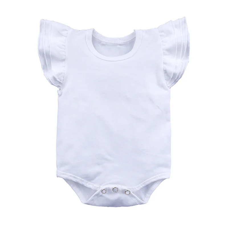 0-2Year Nou-născut Volane Bodysuit copil Copil Fata Cotton Romper culori Bomboane Tinutele Roupas de bebe 3