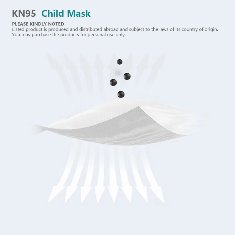 10BUC ffp2mask childmask kn95 ffp2 Pentru copii mască de Protecție Gura capac masca de fata virus măști de Unică folosință, mască de gura, masca de copil 3