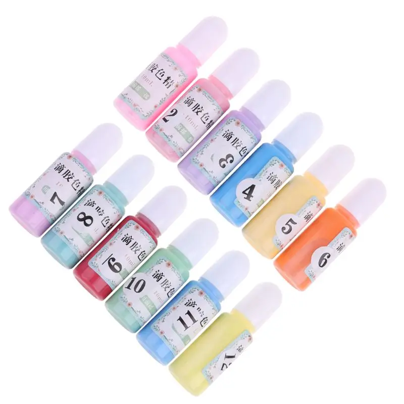 12 Sticle de Lichid Macaron Bomboane de Culoare Rășină Pigment Colorant Rășină Epoxidică Bijuterii DIY 3