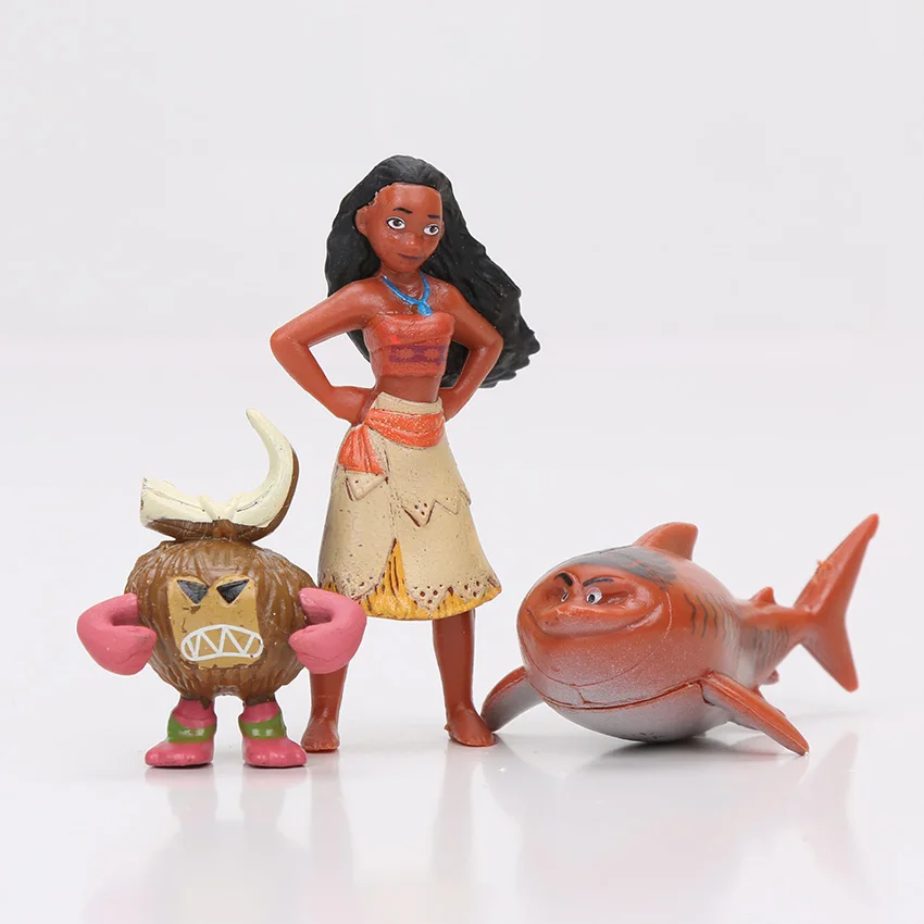 12buc/set Desene animate Printesa Moana Legenda Vaiana Maui Șef Tui Tala Heihei Pua Acțiune Figura Model de Jucării Pentru Copii, Cadou de Ziua de nastere 3