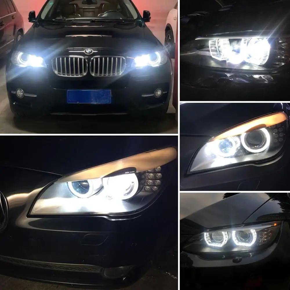 2 buc H8 LED Angel Eyes Faruri Led Lumini de poziție Canbus pentru BMW X5 E70 X6 E71 E90 E91 E92 M3 E89 E82 E87 Auto 12V Lampă de Cap 3