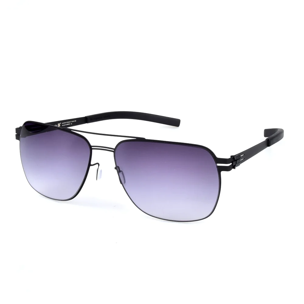 2020 Berin Design de Brand de Înaltă Calitate ochelari de Soare Barbati Șurub-mai puțin Ușoare Suqare Sticlă Soare UV Protetion Acoperire Lentile Gradient 3