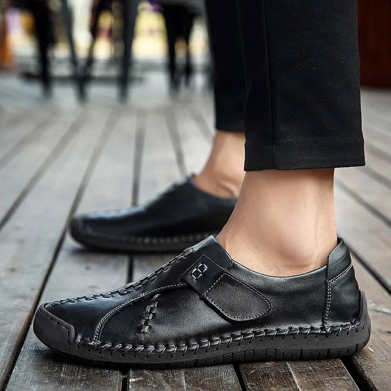 2020 Brand De Înaltă Calitate Bărbați Pantofi Din Piele Mocasini Pantofi Respirabil Primavara Toamna Pantofi Casual În Aer Liber Non Slip Barbati Adidasi 3