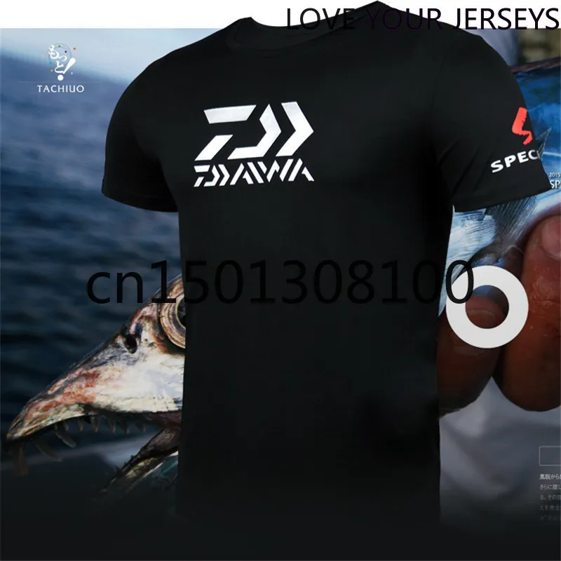 2020 daiwa îmbrăcăminte de sex Masculin Brand de Pescuit Imbracaminte Barbati cu Maneci Scurte în aer liber Uscare Rapidă Respirabil Tricou Sport Funcționare Pescuit 3