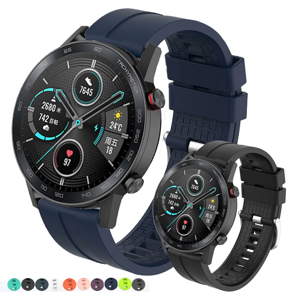 2020 Pentru Huawei Honor Ceas magic 2 magie 2 GT 2 GT2 46mm Smart watch Sport Silicon Curea watchbands Bratara 22mm Ceas trupa 3