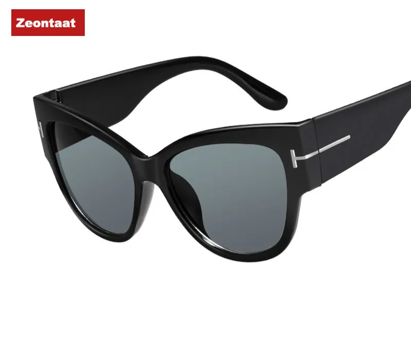 2020New Brand de ochelari de Soare Femei de Lux de Designer T de Moda Ochi de Pisica Negru supradimensionat ochelari de Soare de sex Feminin Gradient de Ochelari de Soare oculos 3