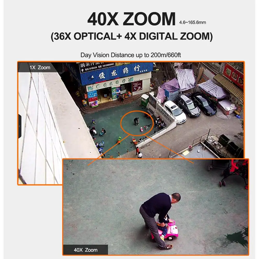 4 Inch HD 1080P 5MP aparat de Fotografiat PTZ IP 40X Zoom în aer liber 2MP Mini Speed Dome IR 50M de Securitate CCTV Camera de Supraveghere Onvif 3