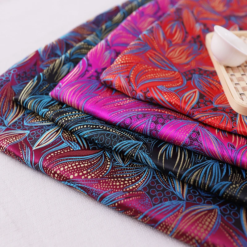 Brocart model jacquard țesături de designer material pentru cusut cheongsam și kimono de DIY haine de satin tesatura 3