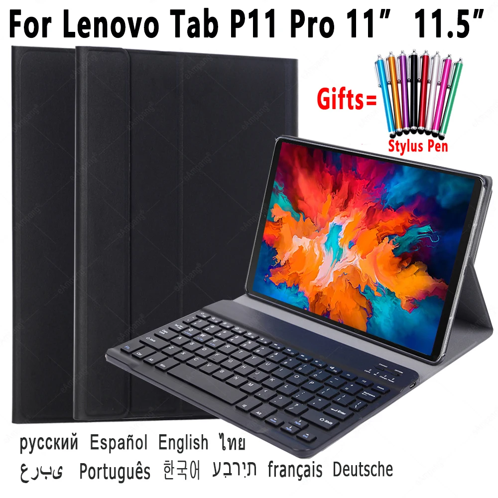 Caz de Tastatură Pentru Lenovo Tab P11 Pro 11 11.5 Tab-J606F Tab-XJ706F rusă, spaniolă, arabă, ebraică, coreeană Thai Portuguese Keyboard 3