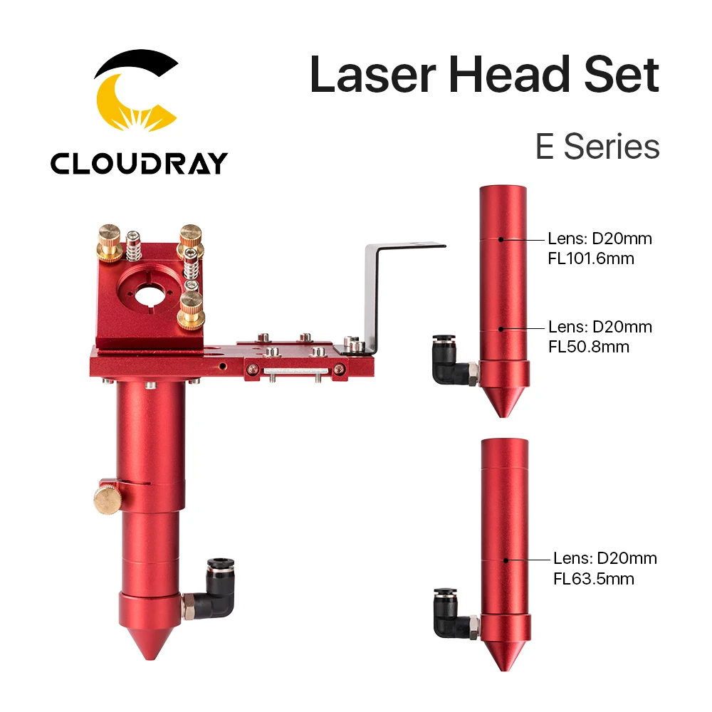 Cloudray Seria E Roșu cu Laser CO2 Set de Cap cu Dia 20mm Focalizare Dia 25mm Oglindă pentru Gravor Piese de Mașini de Tăiere 3