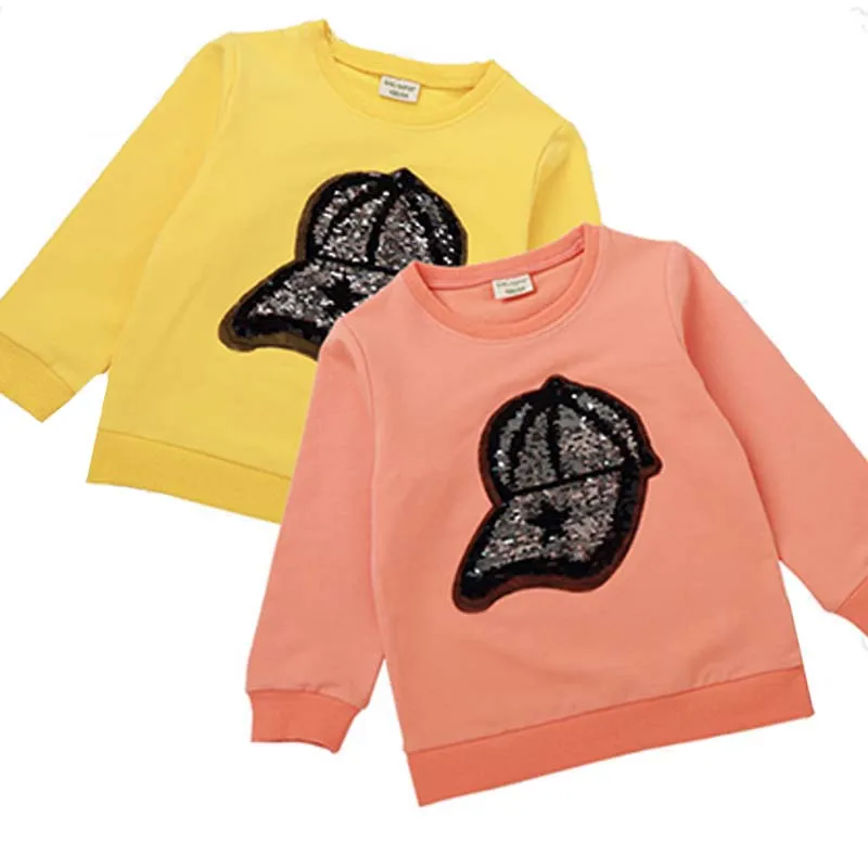Copii Haine Sequin Moda cu maneci Lungi tricou Baieti Hanorac Fata Gâtul Rundă de Moda Casual Copii de Toamna pentru Copii Pulover 3