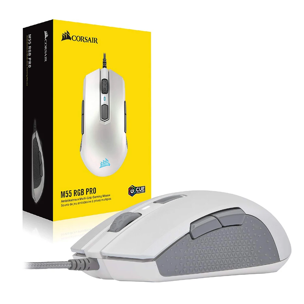CORSAIR M55 RGB Pro cu Fir Ambidextru Multi-Prindere Mouse-ul Jocuri-12,400 DPI Senzor Reglabil-8 Butoane Programabile-Negru 3