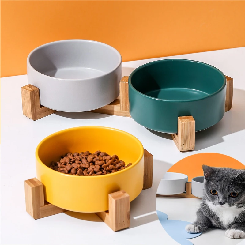 De marmură, de Ceramică de Companie Castron Pisica Catel produsele Alimentare Dublă de Companie Boluri de Mâncare de pisici de alimentare cu Apă Câine Accesorii multiple opțiuni de culoare 3