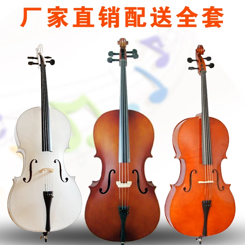 De înaltă Calitate, lucrate Manual, Violoncel, Instrumente cu Coarde Portabil Mat /brut Violoncel pentru Adulți Copii Incepator Violoncel Violoncel 3