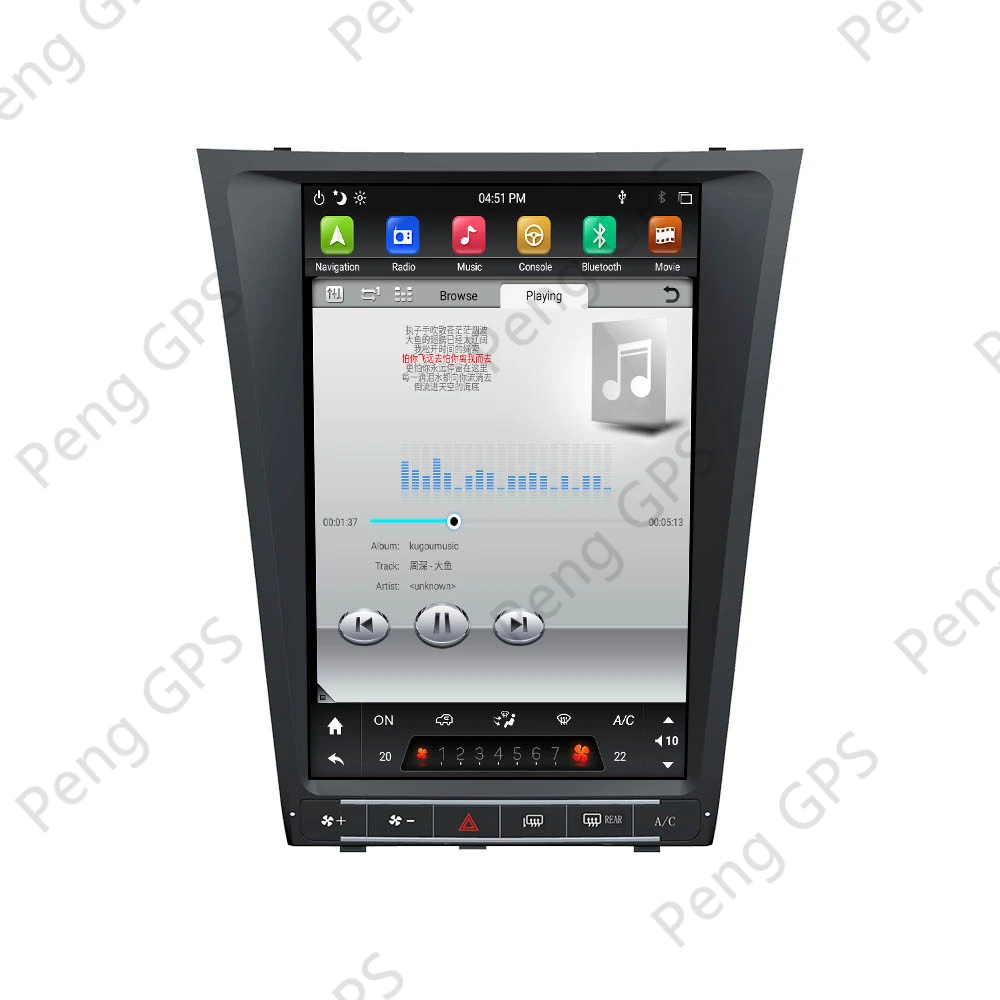 DVD Player Pentru Lexus GS300 GS460 GS450 GS350 Android Setreo Radio Multimeida de Navigare GPS Unitatii Touchscreen Bluetooth 5.0 3