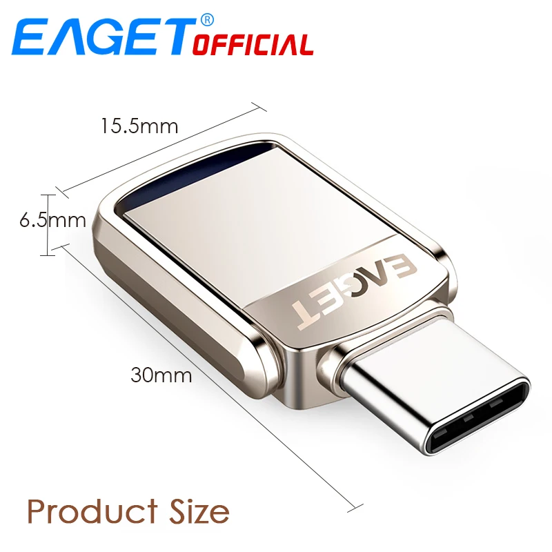 EAGET CU20 USB Flash Drive OTG 32GB Metal USB 3.0 Pen Drive 64GB Tip C de Mare Viteza stick Mini, Flash Drive Memory Stick 3