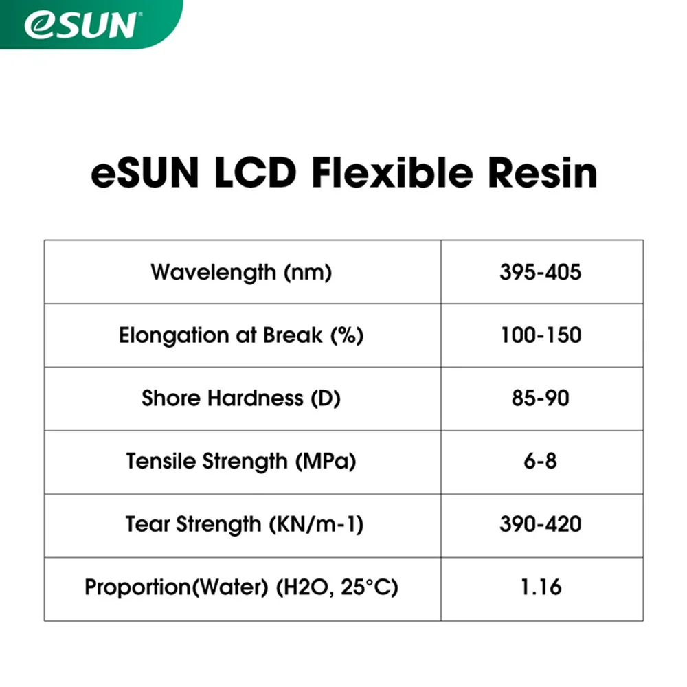 ESUN LCD UV 405nm TPU-Cum ar fi Rășină Imprimantă 3D Flexibile Rășină pentru Foton Uscare UV LCD 3D Printer Fotopolimer Lichid 3D Rășină 500g 3