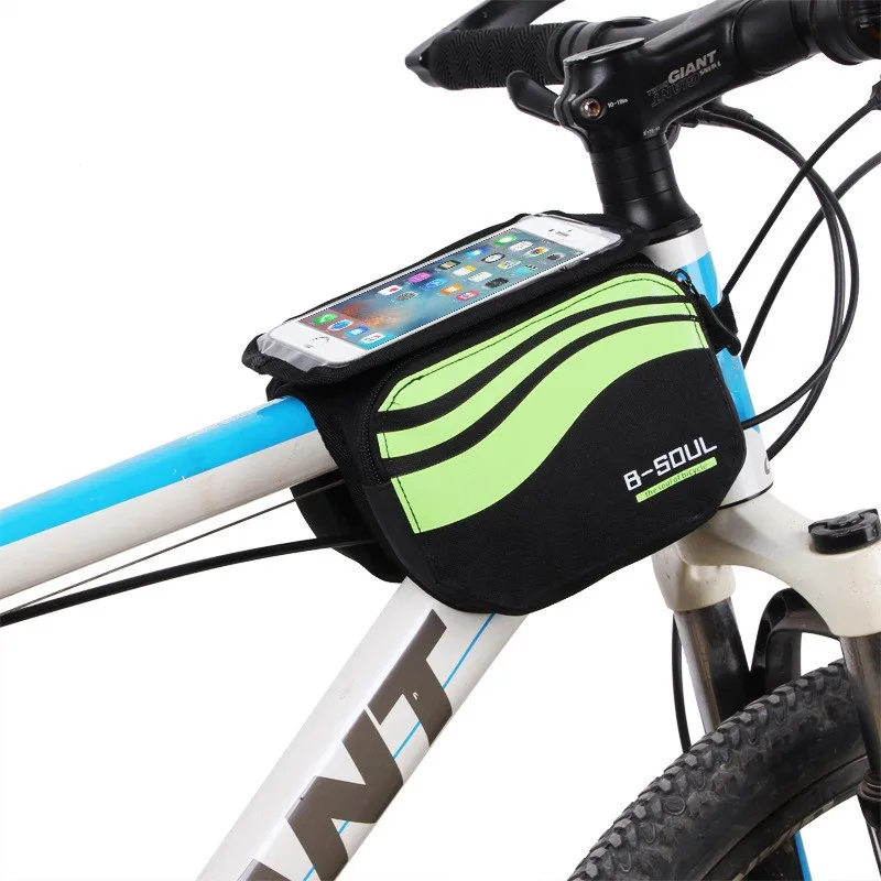 Față de bicicletă Telefon cu touch screen Sac,MTB Biciclete Rutier Ciclism Mobile cu Ecran Tactil Sac de 5.7 inch telefon Mobil Geanta Accesorii pentru Biciclete 3