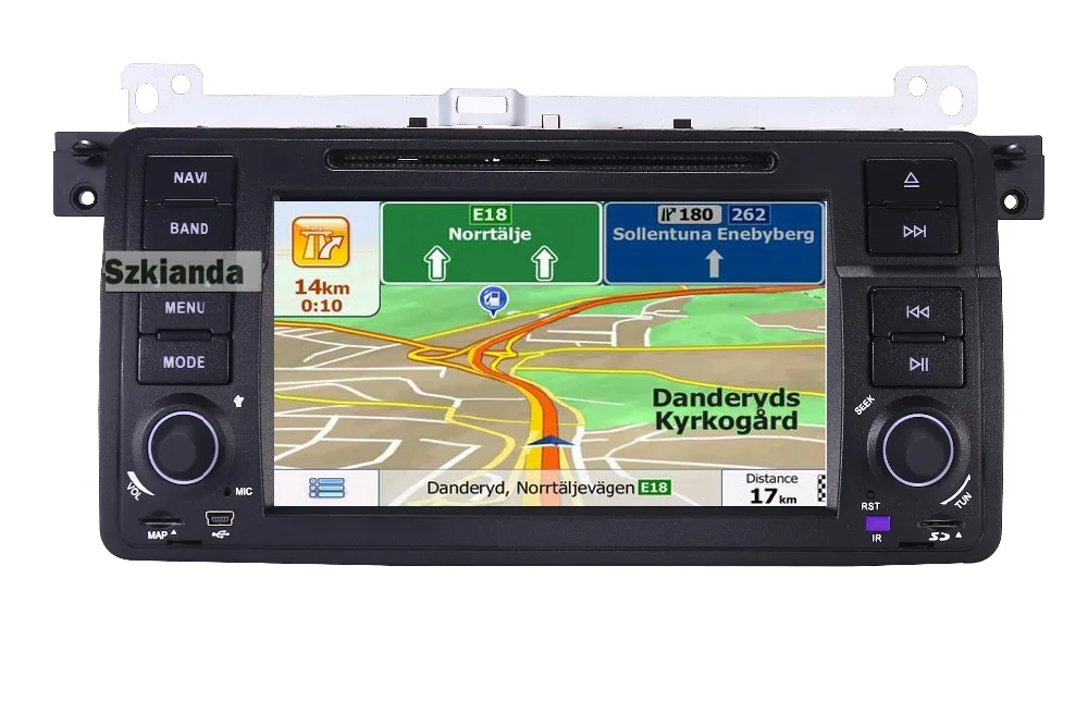 FIERBINTE ! HD ecran tactil 1 din 7 inch Android 10 car dvd player pentru BMW E46 M3 Cu Wifi 3G GPS Bluetooth Radio RDS volan 3