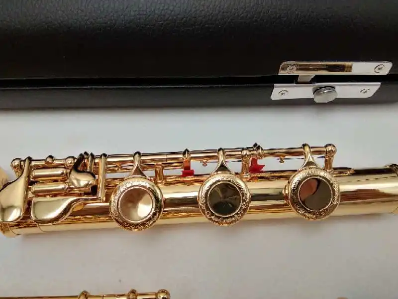 Flaut SUZUKI Intermediar Placat cu Aur Flaut Profesional Gravate Florale purtător de cuvânt Modele C-Cheie Fluiere 17 Gauri Gauri 3
