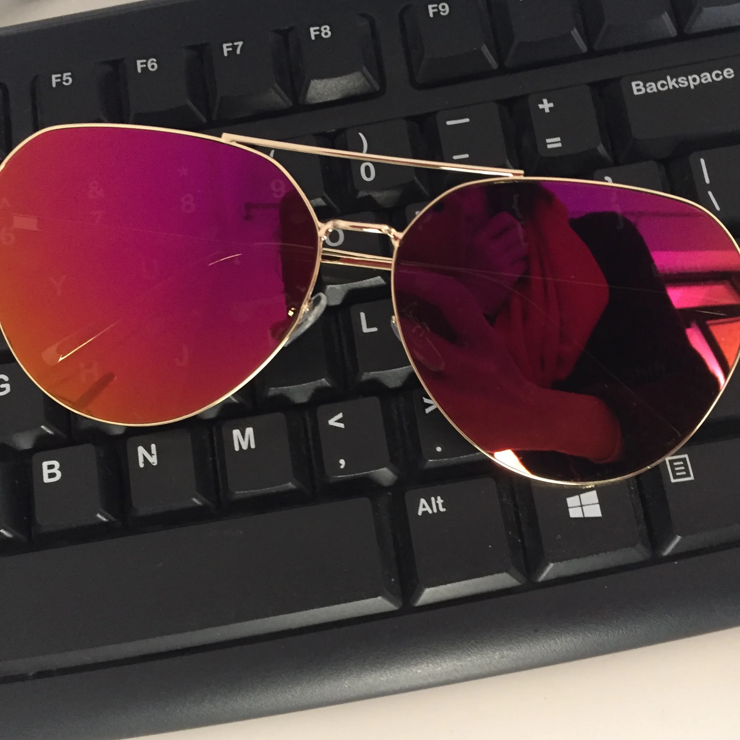 HBK Plat de Top a Crescut de Aur Bărbați Femei Oglindă ochelari de Soare Brand de Moda Designer Cool Ochelari de Soare cu ridicata de sex Feminin 2020 oculos de sol 3