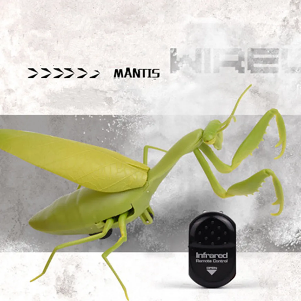 Infraroșu Control de la Distanță Realist Mini Mantis RC Insecte Înfricoșătoare Truc Jucărie de Simulare de Animale Glumă Amuzant pentru Copii pentru Copii Jucarie Cadou 3
