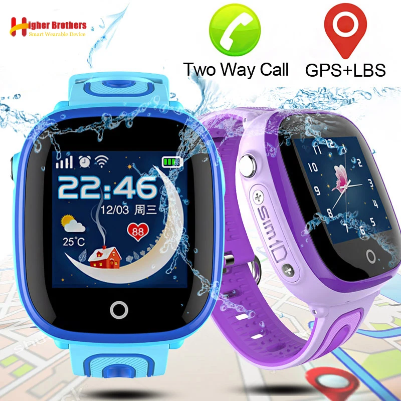 IP67 rezistent la apa Smart GPS Tracker Localizare Copii de Apel SOS Monitor la Distanță Camera de Alarmă Anti-pierdut Smartwatch Ceas Ceas de mână 3