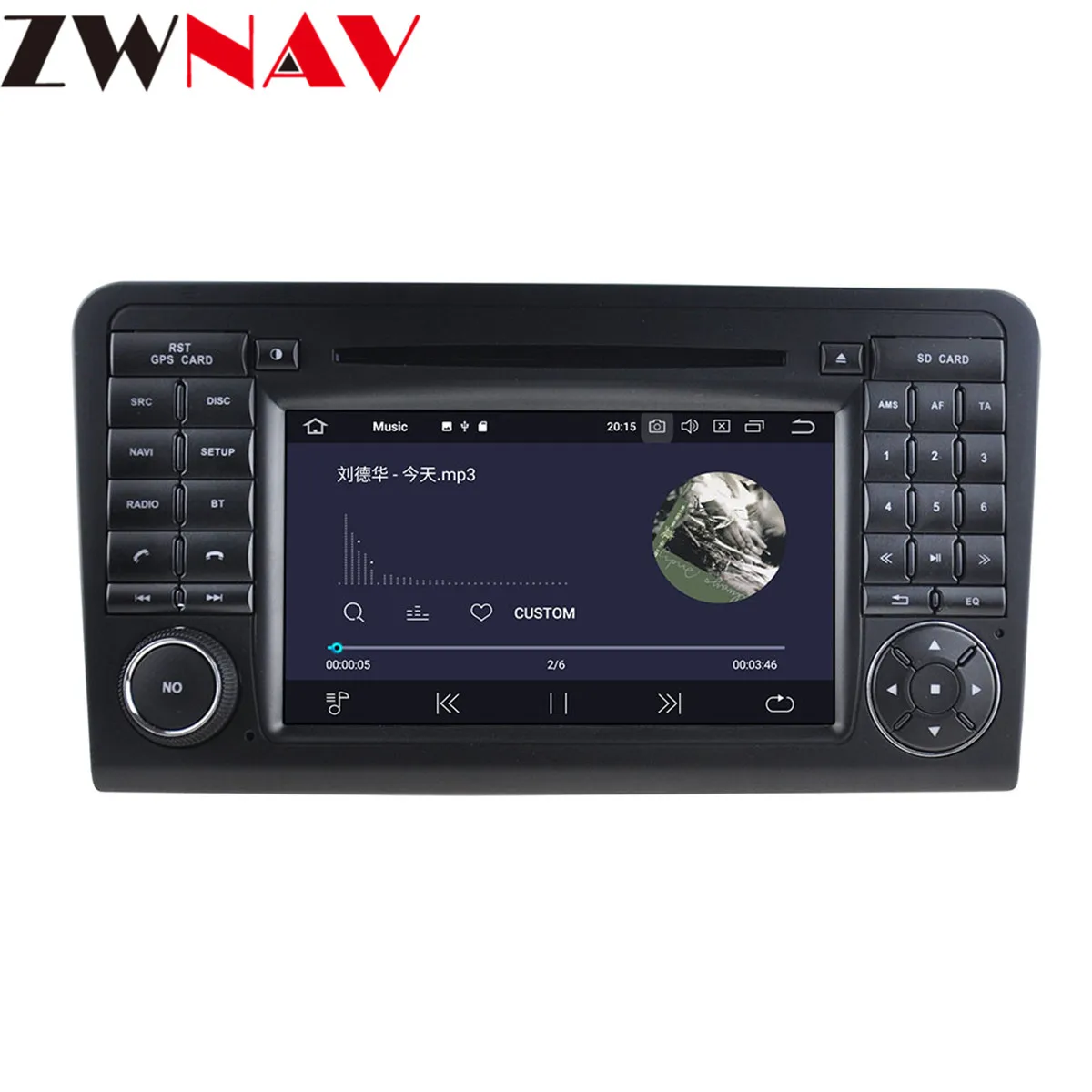 IPS 4G+de 64GB, Android 9.0 CAR DVD player Pentru Mercedes-Benz GL X164/ML-W164 2005-2012 navigatie GPS radio stereo BT Wifi unitatea de cap 3