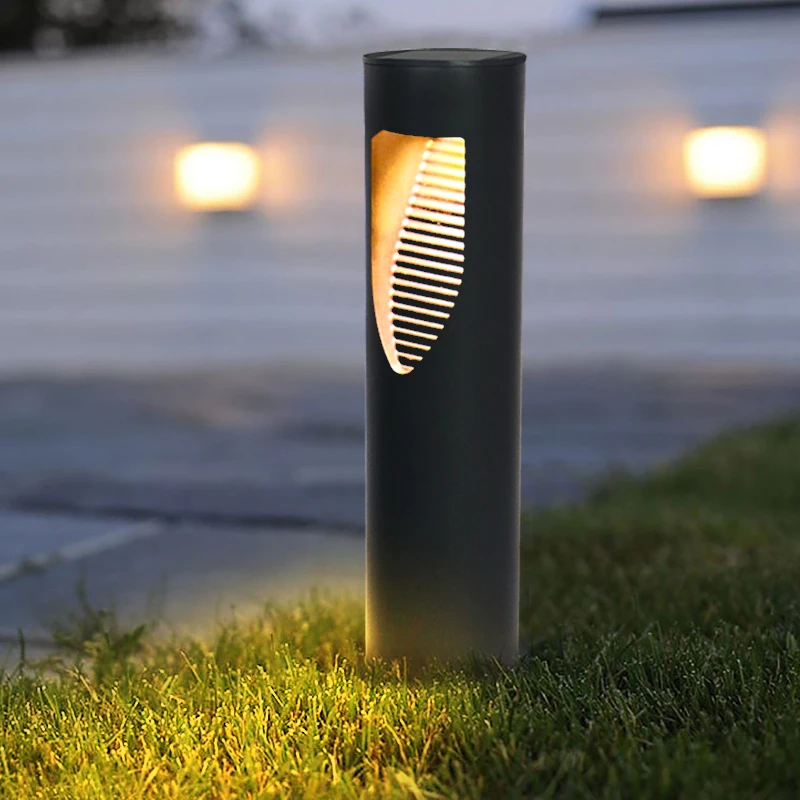 JeeYee Brand Solare cu LED-uri Impermeabil Grădină cu Gazon, cu Lampă Modernă Simplitate Solar în aer liber Curte Vila Peisaj Gazon Bolarzi Lumina 3