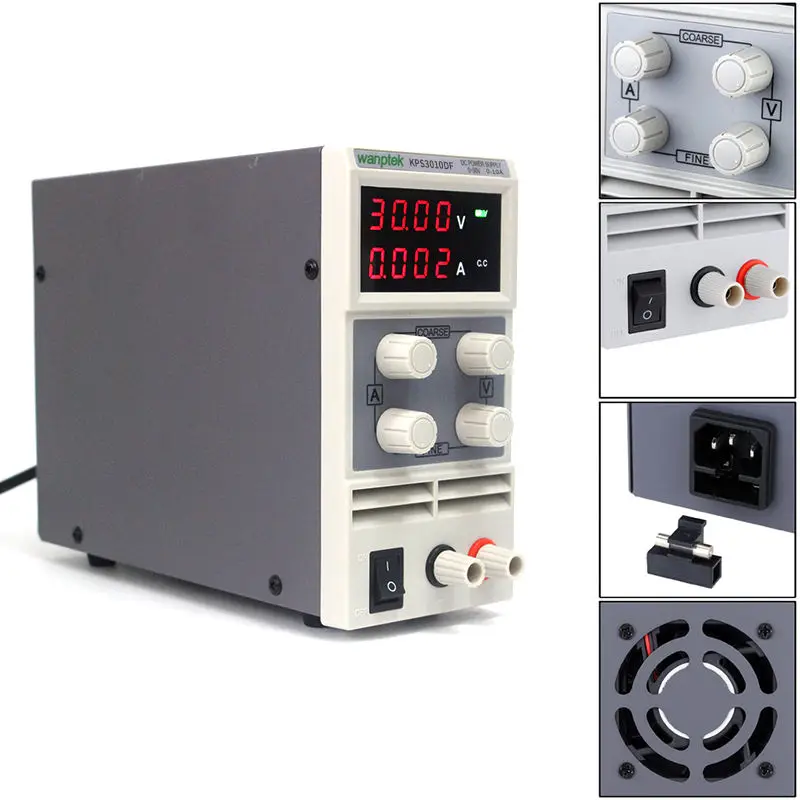 KPS3010DF 0-30V/0-10A 110V-230V 0.01 V/0.001 UE LED Digital Reglabil Comutator de Alimentare DC mA Display 4 Cifre 3
