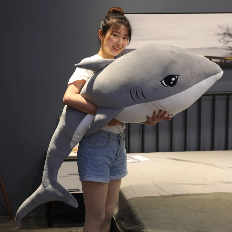 KUY Fierbinte Huggable Lovley Super Moale Rechin Uriaș de Pluș Balenă de Pluș Animale Ocean Kawaii mare Papusa Jucării de Desene animate copii de Jucarie Cadou 3