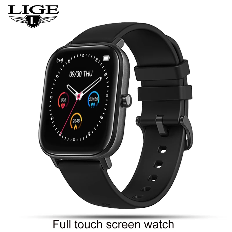 LIGE Nou Full Touch Ecran Ceas Inteligent Rata de Inima de Monitorizare a Presiunii arteriale Informații Amintește IP67 rezistent la apa Smartwatch+Cutie 3
