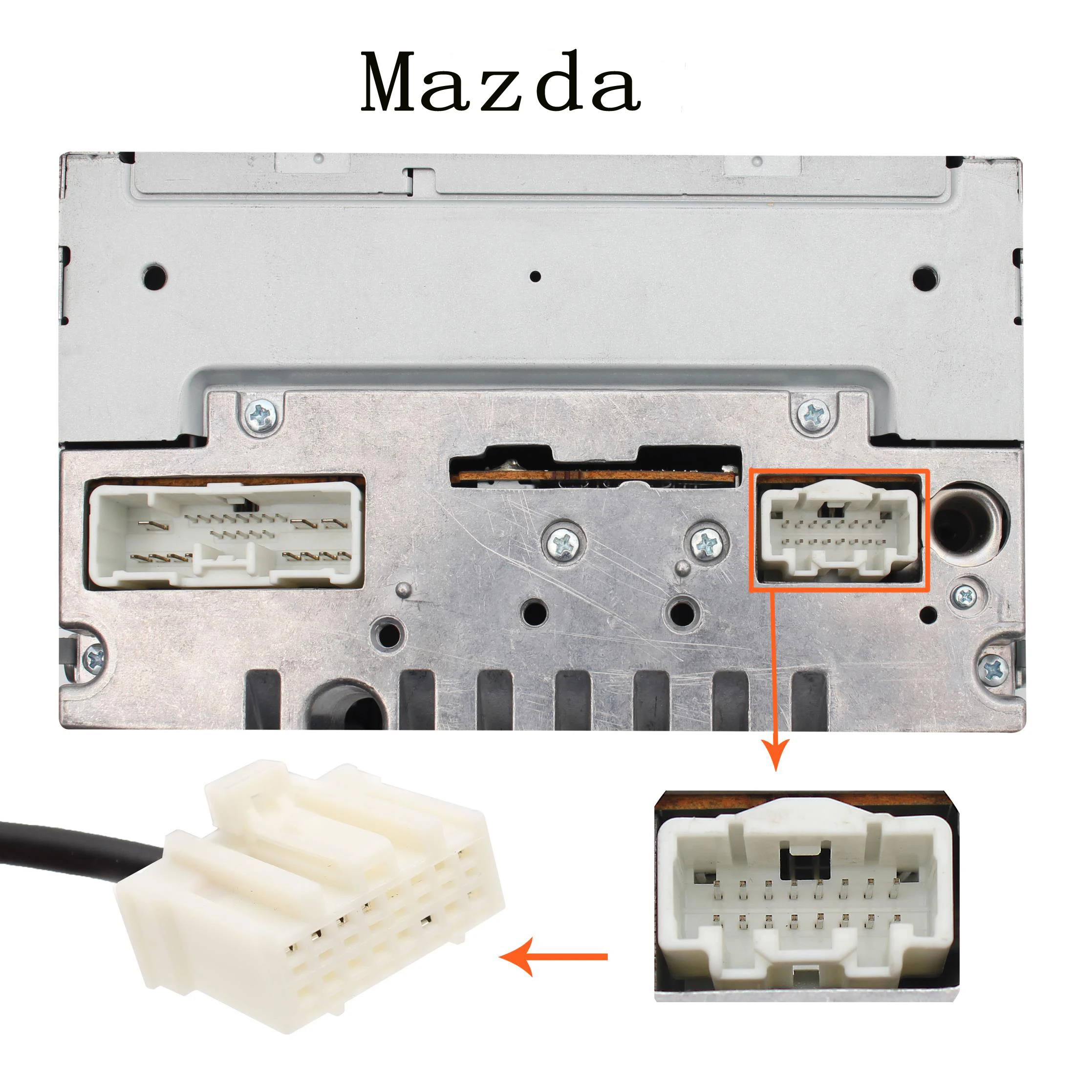 Moonet Car Audio MP3 AUX USB Adaptor de 3,5 mm AUX Interfata CD-Changer pentru Mazda 3 5 6, MPV, CX7 3