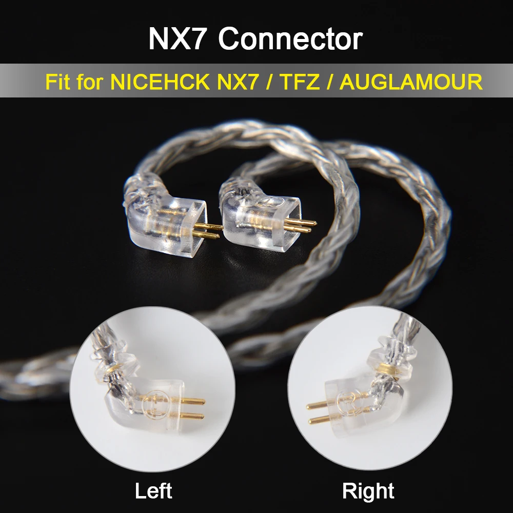 NiceHCK C16-4 16 Core Argint Placat cu Cablu 3.5/2.5/4.4 mm Mufa MMCX/2Pin/QDC/NX7 Pin Pentru LZ A7 C12 ZSX V90 TFZ NX7 MK3/F3/BL-03 3