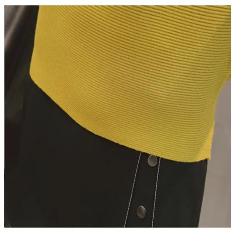 Noua Moda Mozaic de Culoare Femei Pulover 2018Autumn de Iarnă de sex Feminin Pulover Tricotate Batwing Maneca Vrac V-Neck Pulover TopCQ2335 3