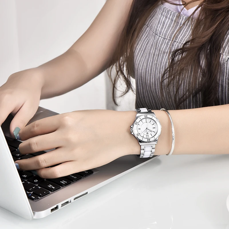 Pagani Proiectare femei ceasuri din oțel inoxidabil cuarț bărbați ceas de mână de moda casual, ceasuri sport Japonia mișcarea ceas rezistent la apa 3