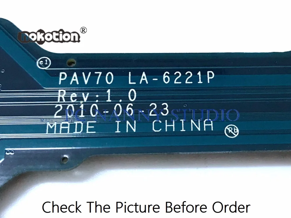 PCNANNY pentru acer aspire one D255 D255E laptop placa de baza PAV70 LA-6221P MBSDF02001 MB.SDF02.001 N450 1.6 GHz placa de baza testate 3