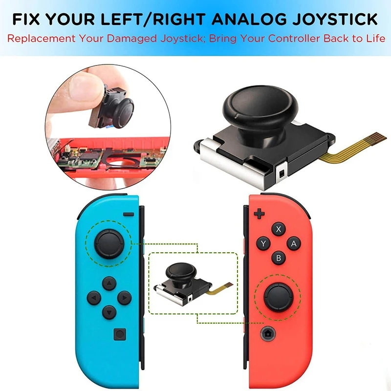 Pentru Joycon Joystick-ul de Înlocuire Pentru Nintendo Comutator Bucurie Con, Kit de Reparare Includ 4 Analog Stick de Degetul mare de Piese 21Pcs 3