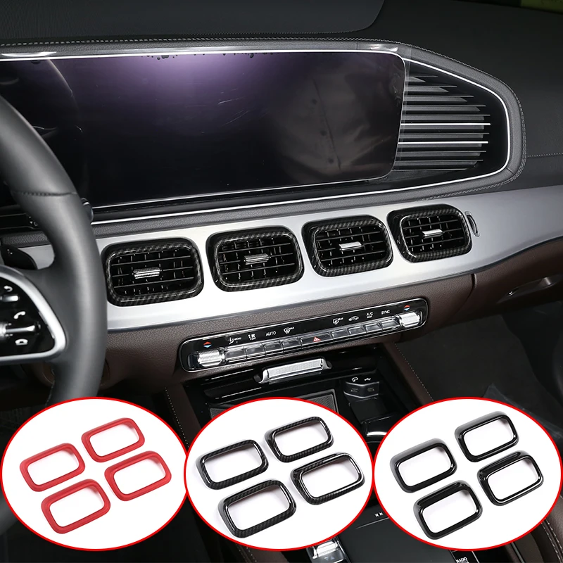Pentru Mercedes Benz GLE GLS Clasa W167 X167 2020 ABS Negru Lucios Consola Centrala de Evacuare a Aerului Cadru Trim Accesorii 3