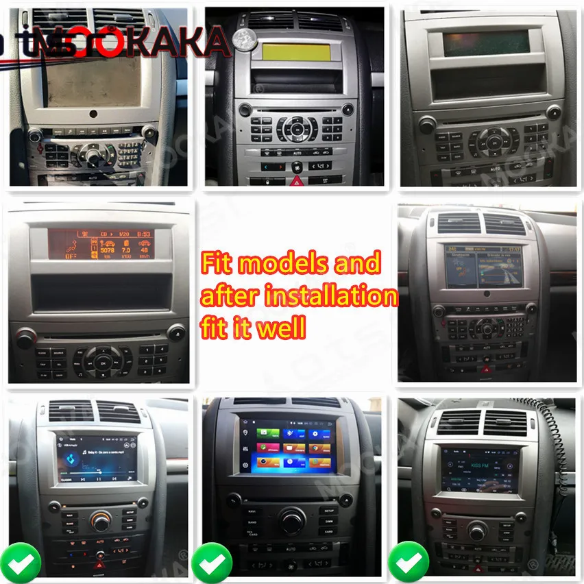 PX6 IPS Android 10.0 4+64G Ecran Radio Auto Pentru Peugeot 407 2004-2010 GPS Navi Auto Audio Stereo Recorder Unitate Cap DSP Carplay 3