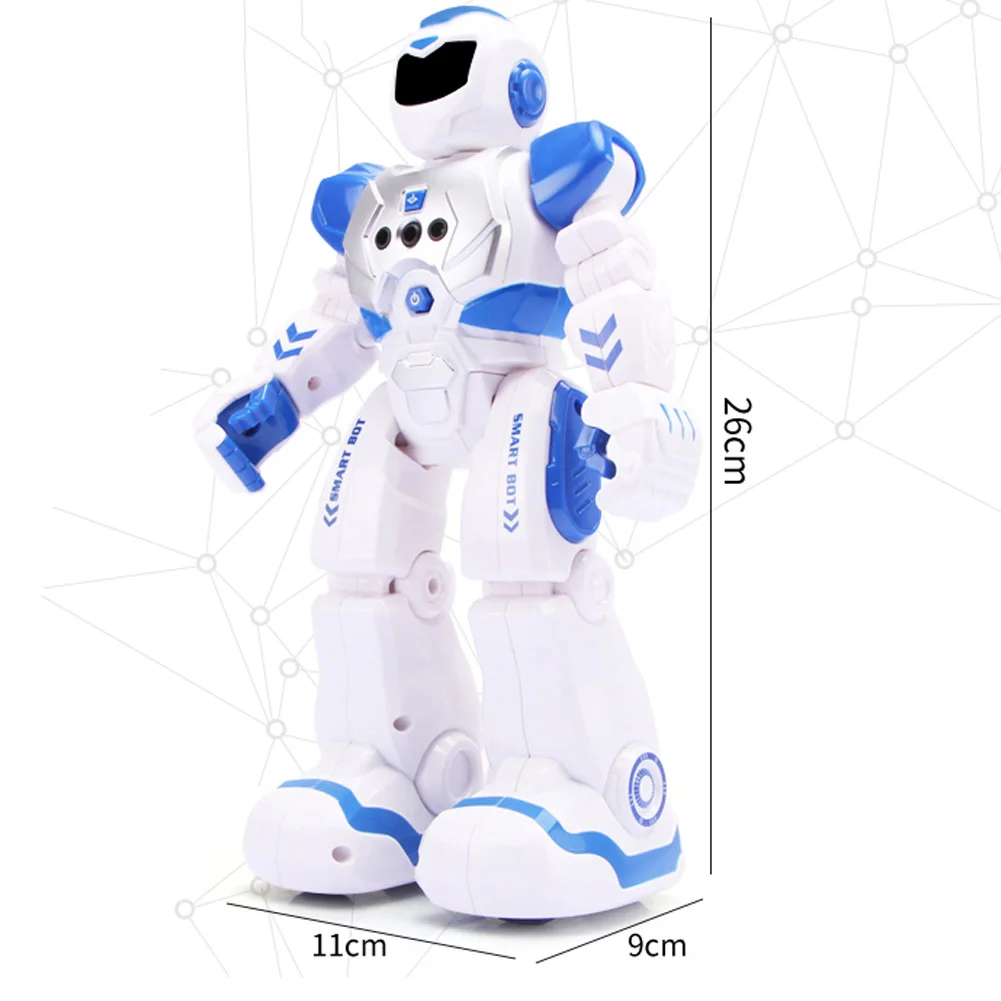 RC Gest de Detectare Robot Cânta și Dansa de Control de la Distanță Jucărie Robot de Infraroșu de Detectare Inteligent Programabil de Mers pe Tobogan Copii Gif 3