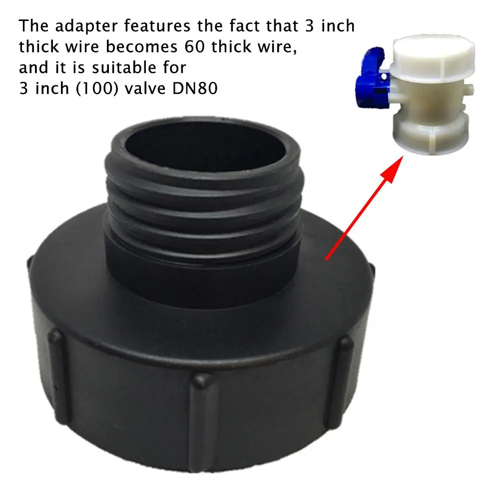 Rezervor de apă IBC Tank adaptor S100x8 să S60X6 conector de furtun de Irigare Practice de Evacuare Fir Accesorii Accesorii 3