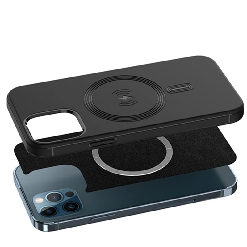 Silicon flexibil TPU Caz Magnetic pentru Iphone 12 Pro Max Mini Anti-knock Suport Capac de Încărcare Rapidă Wireless 3
